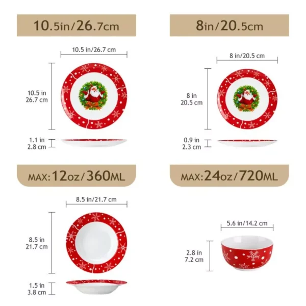 Festive Christmas Dinnerware Set - Image 7