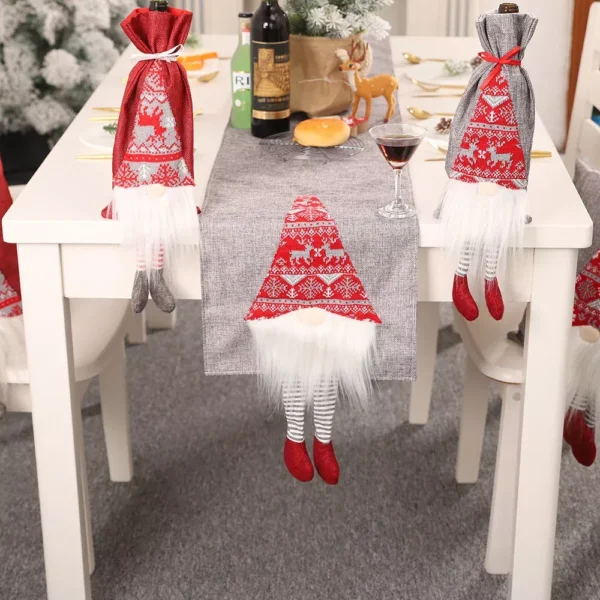 Festive 70x13in Christmas Table Runner with Goblin Spirit Design - Image 5