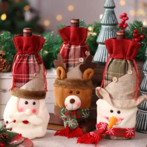 Christmas Wine Bottle Covers