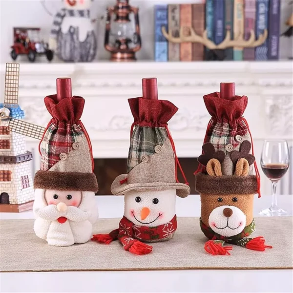 Christmas Wine Bottle Covers - Image 2