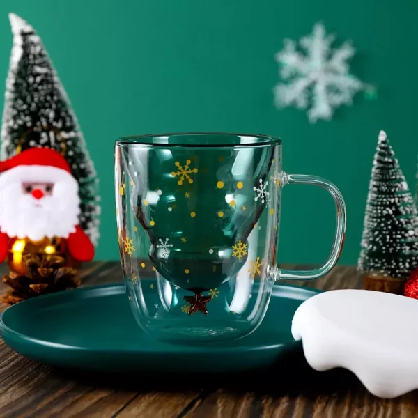 Cute Cartoon Double Layer Wish Cup - Perfect Christmas Gift - Image 3