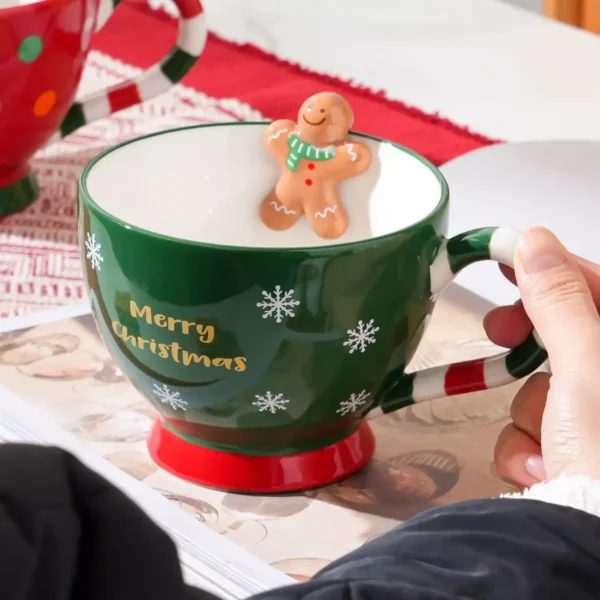 Cute Gingerbread Man Coffee Mug - Perfect Holiday Gift - Image 5