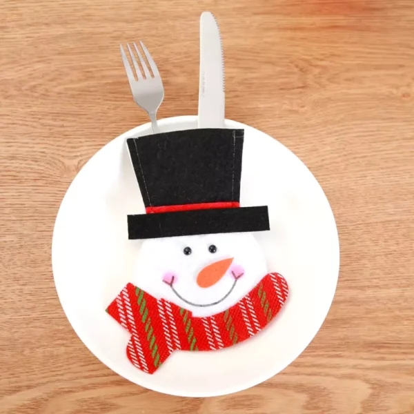 6PCS Christmas Cutlery Covers - Image 4