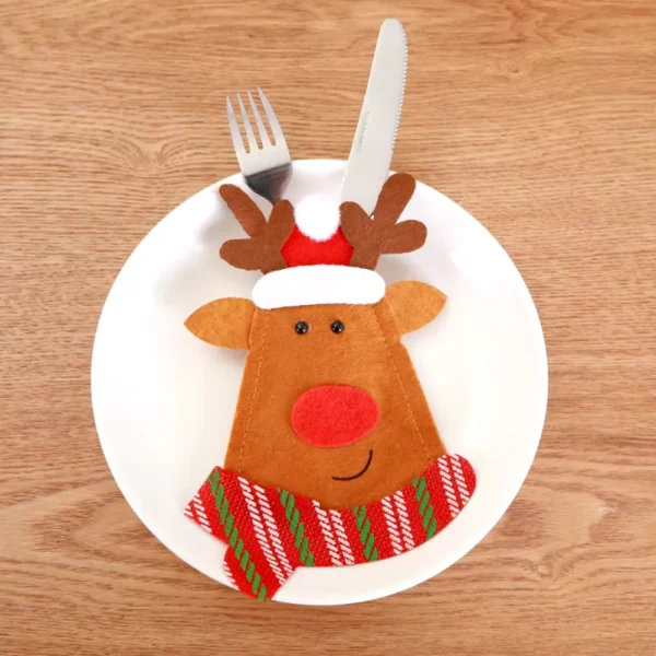 6PCS Christmas Cutlery Covers - Image 7