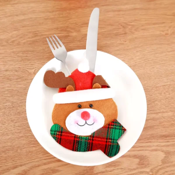 6PCS Christmas Cutlery Covers - Image 3