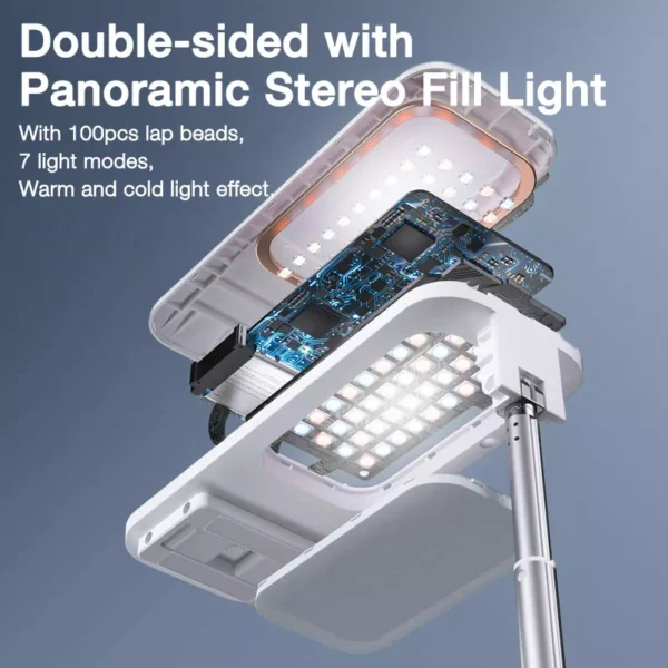 Portable Phone Holder with Bluetooth Camera and LED Fill Light - Image 5