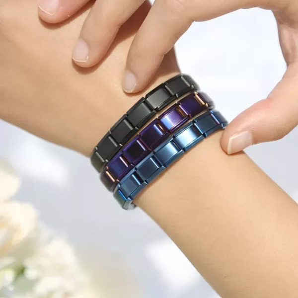 Italian Stainless Steel Elastic Charm Bracelet for Women - Image 5