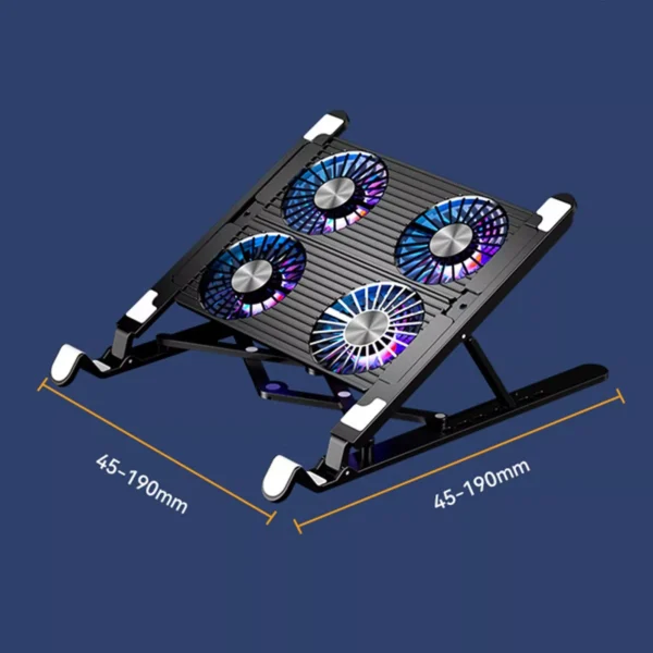 Silent Portable Laptop Stand with Quad-Core Cooling - Image 5