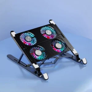 Silent Portable Laptop Stand with Quad-Core Cooling