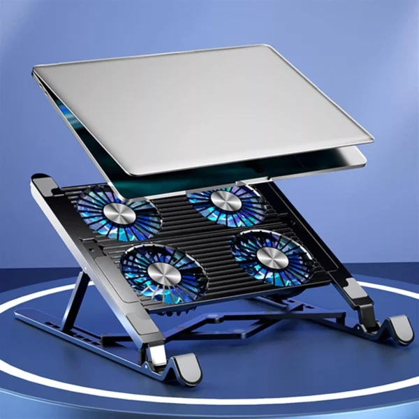 Silent Portable Laptop Stand with Quad-Core Cooling - Image 3