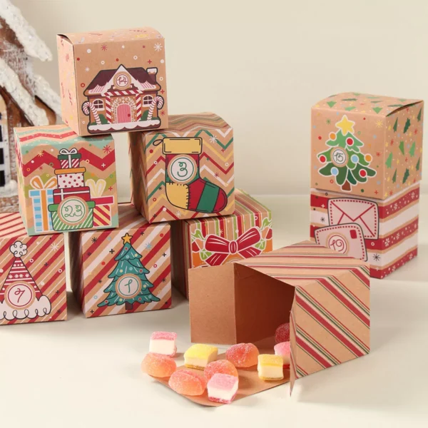 24Pcs Christmas Gift Box Advent Calendar - Image 3