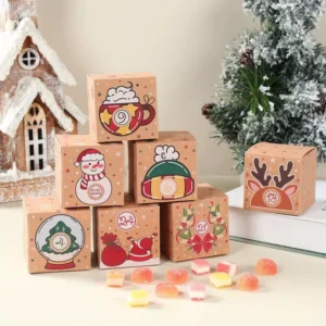 24Pcs Christmas Gift Box Advent Calendar