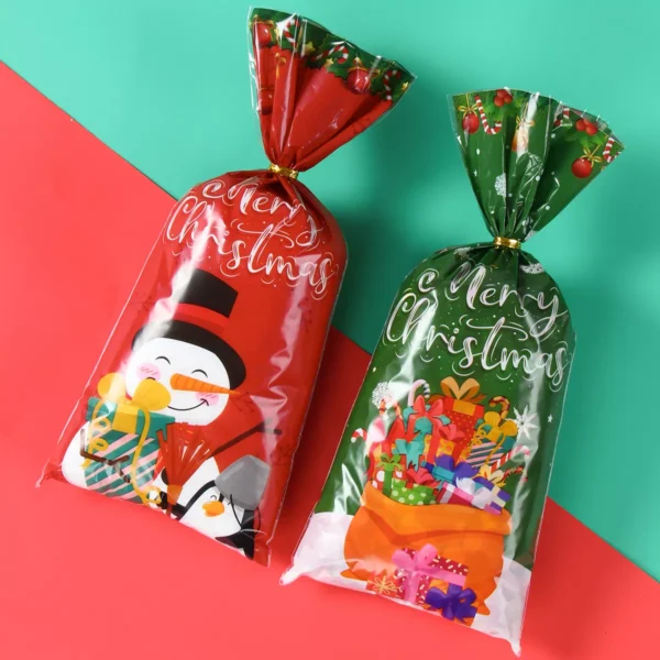 Christmas Candy Bag & Santa Claus Pillowcase Ornament - Image 2