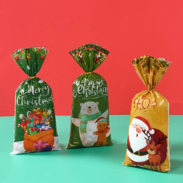 Christmas Candy Bag & Santa Claus Pillowcase Ornament - Image 3