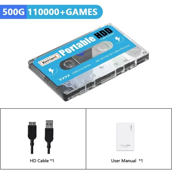 500GB Retro Gaming Hard Drive with 100,000 Games & 70+ Emulators - Image 6