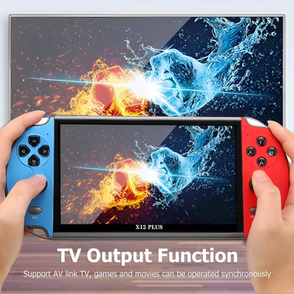 7-Inch HD Handheld Game Console with 10,000 Retro Games - Image 3