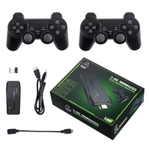 4K Video Game Console with 20000 Games & Double Wireless Controller