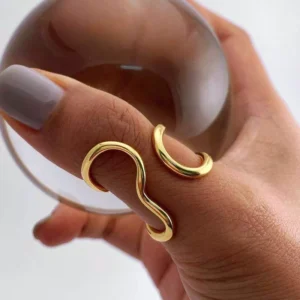 Stainless Steel Gold Color Rings for Men & Women