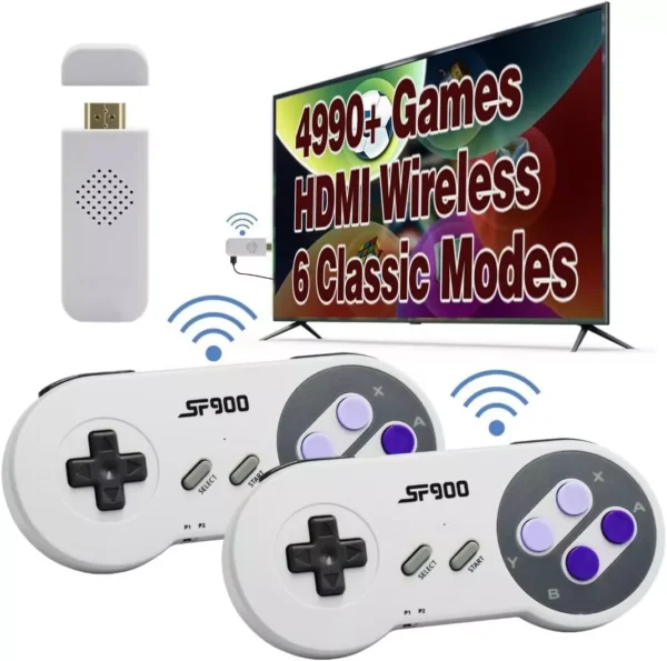 SF900 Retro Game Console with 4700+ Games & Wireless Controllers - Image 6