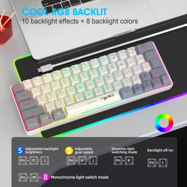 RGB Mini Gaming Keyboard and Mouse Combo - Image 4