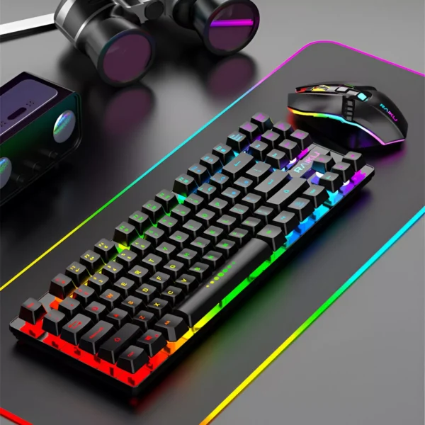 Wireless Rechargeable RGB Backlit Gaming Keyboard and Mouse Combo - Image 3