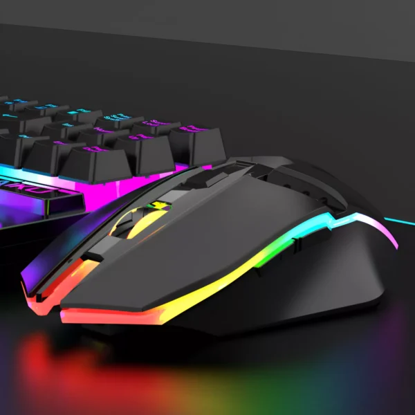 Wireless Rechargeable RGB Backlit Gaming Keyboard and Mouse Combo - Image 4
