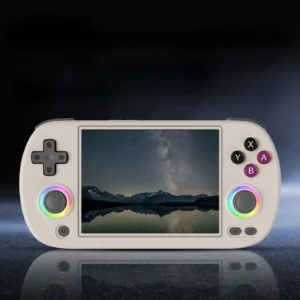 4-Inch Portable Retro Gaming Console with IPS Screen and RGB Lights