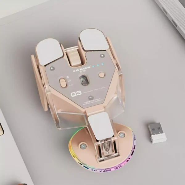 Wireless Bluetooth RGB Rechargeable Silent Mouse with Ergonomic Design - Image 6
