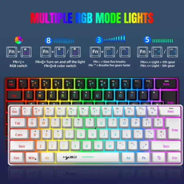 Wireless RGB Gaming Keyboard and Mouse Combo - Image 5