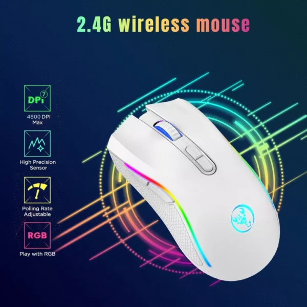 Wireless RGB Gaming Keyboard and Mouse Combo - Image 3