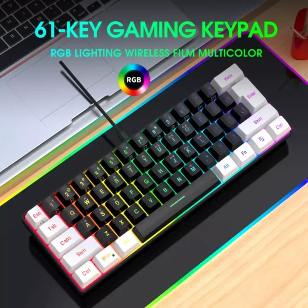 RGB Mini Gaming Keyboard and Mouse Combo - Image 2