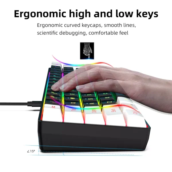 RGB Mini Gaming Keyboard and Mouse Combo - Image 3