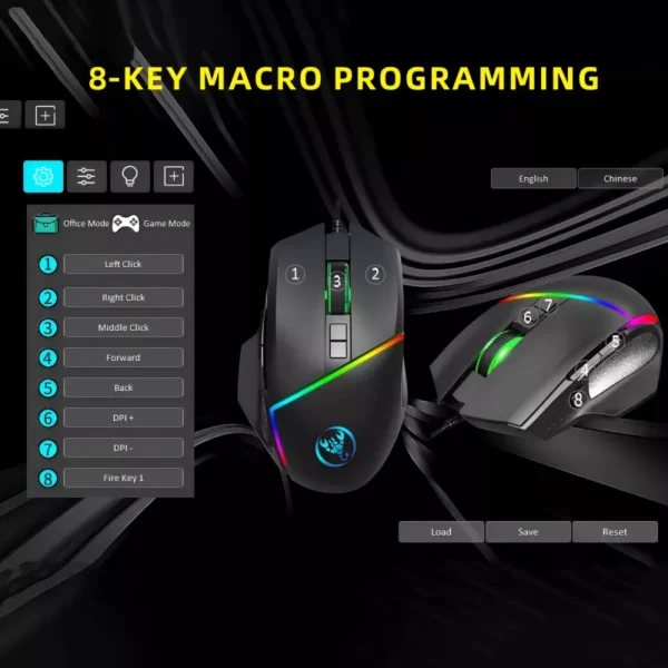 RGB Mini Gaming Keyboard and Mouse Combo - Image 5