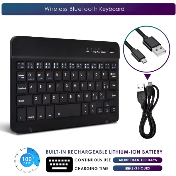 Slim Wireless Bluetooth Keyboard - Image 3