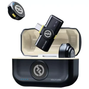 Wireless Lavalier Microphone with 300m Range & 10-Hour Battery Life