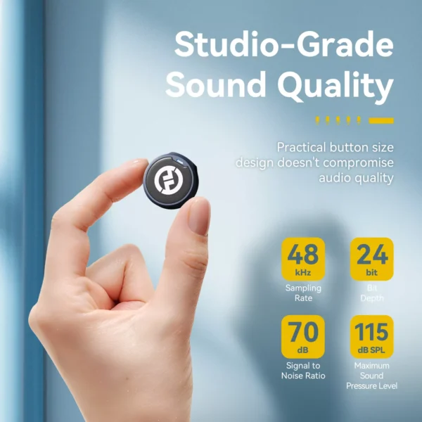 Wireless Lavalier Microphone with 300m Range & 10-Hour Battery Life - Image 3