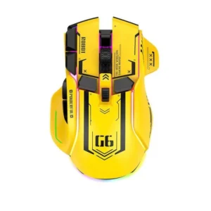 Rechargeable Wireless Gaming Mouse with 12-Key Macro Programming and RGB