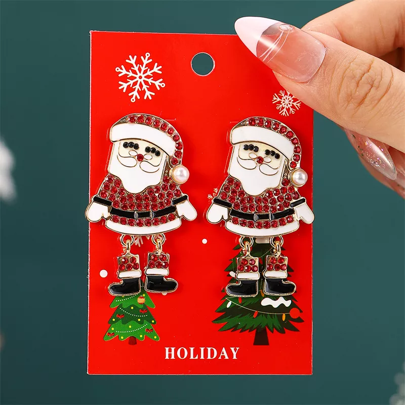Festive Christmas Tassel Drop Earrings - Image 5