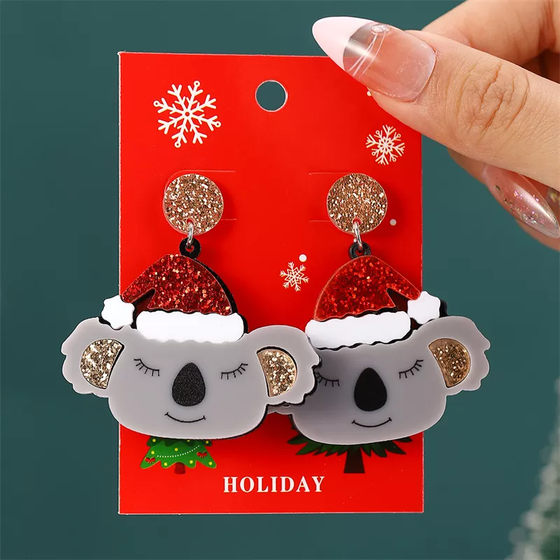 Festive Christmas Tassel Drop Earrings - Image 7