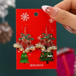 Festive Christmas Tassel Drop Earrings