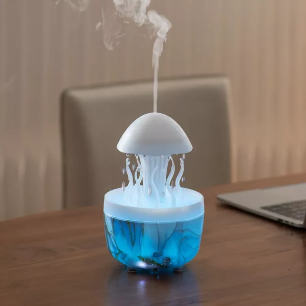 300ML Raindrop Aromatherapy Diffuser with Remote and Night Light - Image 6