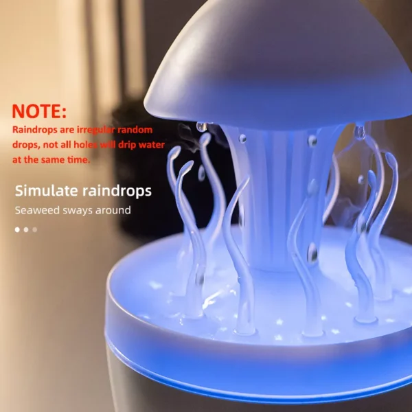 300ML Raindrop Aromatherapy Diffuser with Remote and Night Light - Image 4