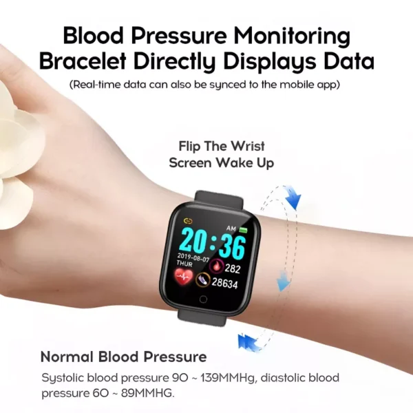 Smart Fitness Watch with Heart Rate and Blood Pressure Monitor - Image 5