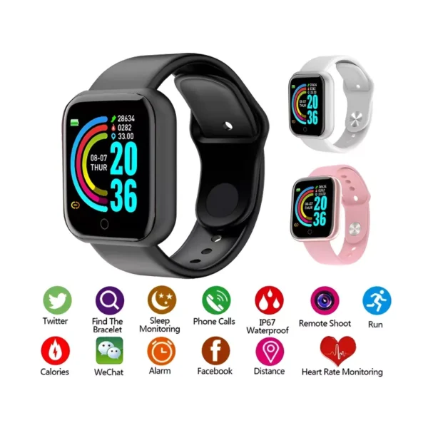 Smart Fitness Watch with Heart Rate and Blood Pressure Monitor - Image 2
