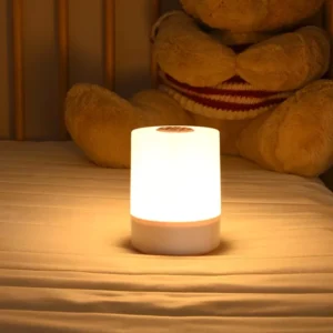 Touch Night Lamp with 3 Dimming Modes, USB Rechargeable, Soft Ambient Light