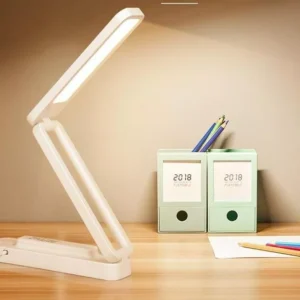 LED Folding Desk Lamp with Remote Control, Dimmable Eye Protection Night Light