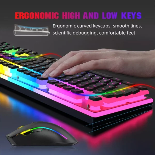 Wireless RGB Gaming Keyboard and Mouse Combo - Image 5