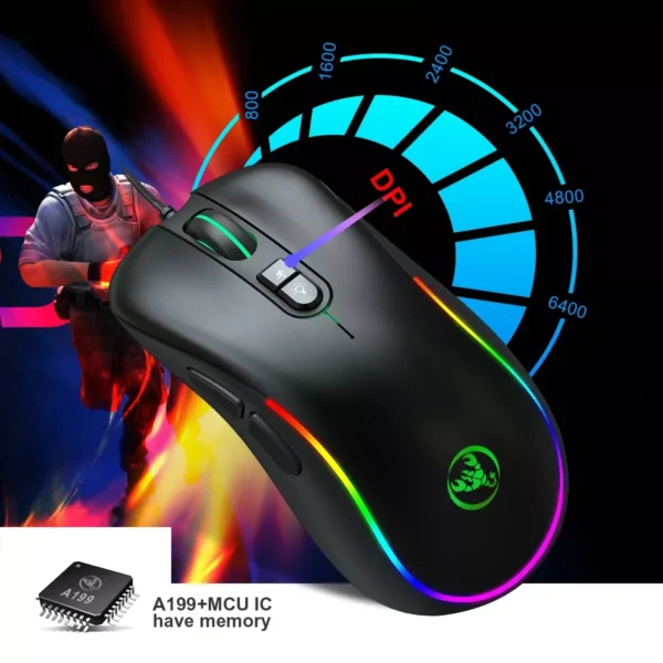 RGB Lighting Programmable Gaming Mouse - Image 5