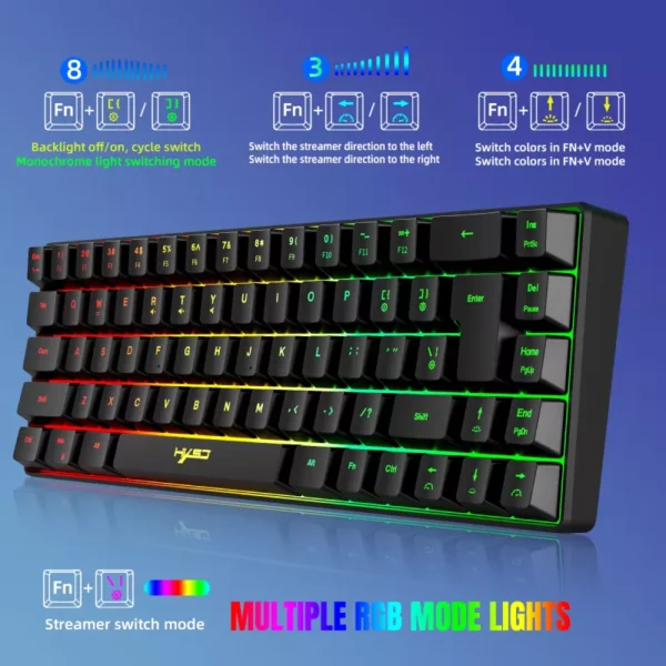 Wired RGB Gaming Keyboard and Mouse Combo - Image 2