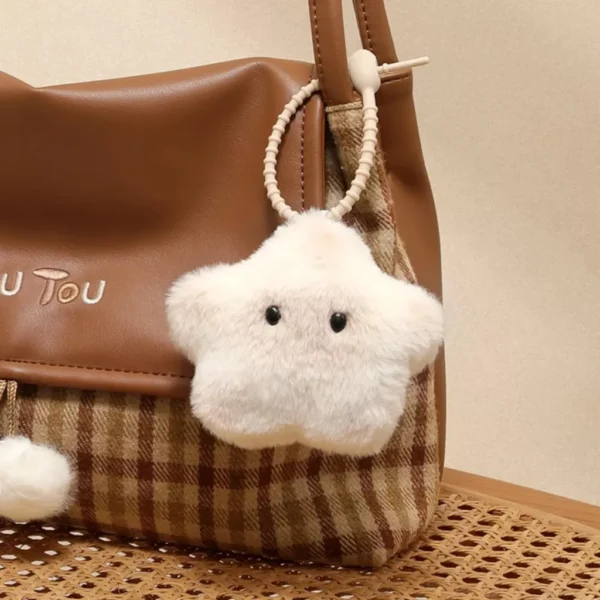 Woolen Plaid Tote Bag - Image 3